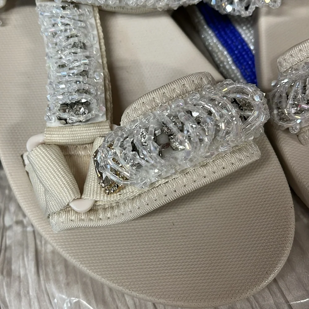 Free People X Nanku Size 37 Sandals Elegant Cream Sandals